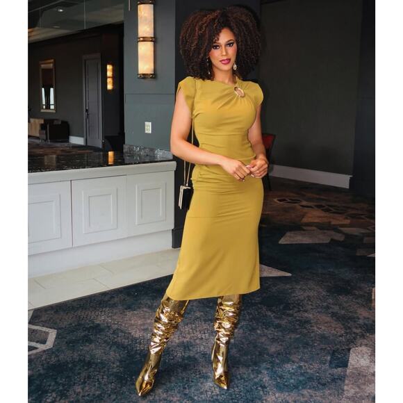 ZARA Sleeveless Midi Dress NWT - Picture 8 of 16